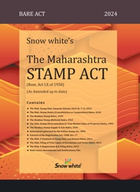  Buy SNOW WHITE’s THE MAHARASHTRA STAMP ACT ( BARE ACT)